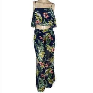 Favlux sz M, 2 piece tropical pants and top set